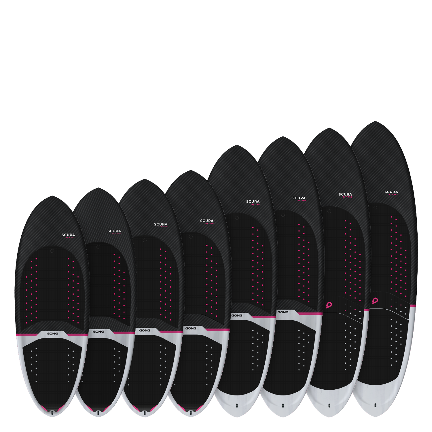 Доска для фойла GONG Surf Foil Board Scura FSP Pro — вид сбоку