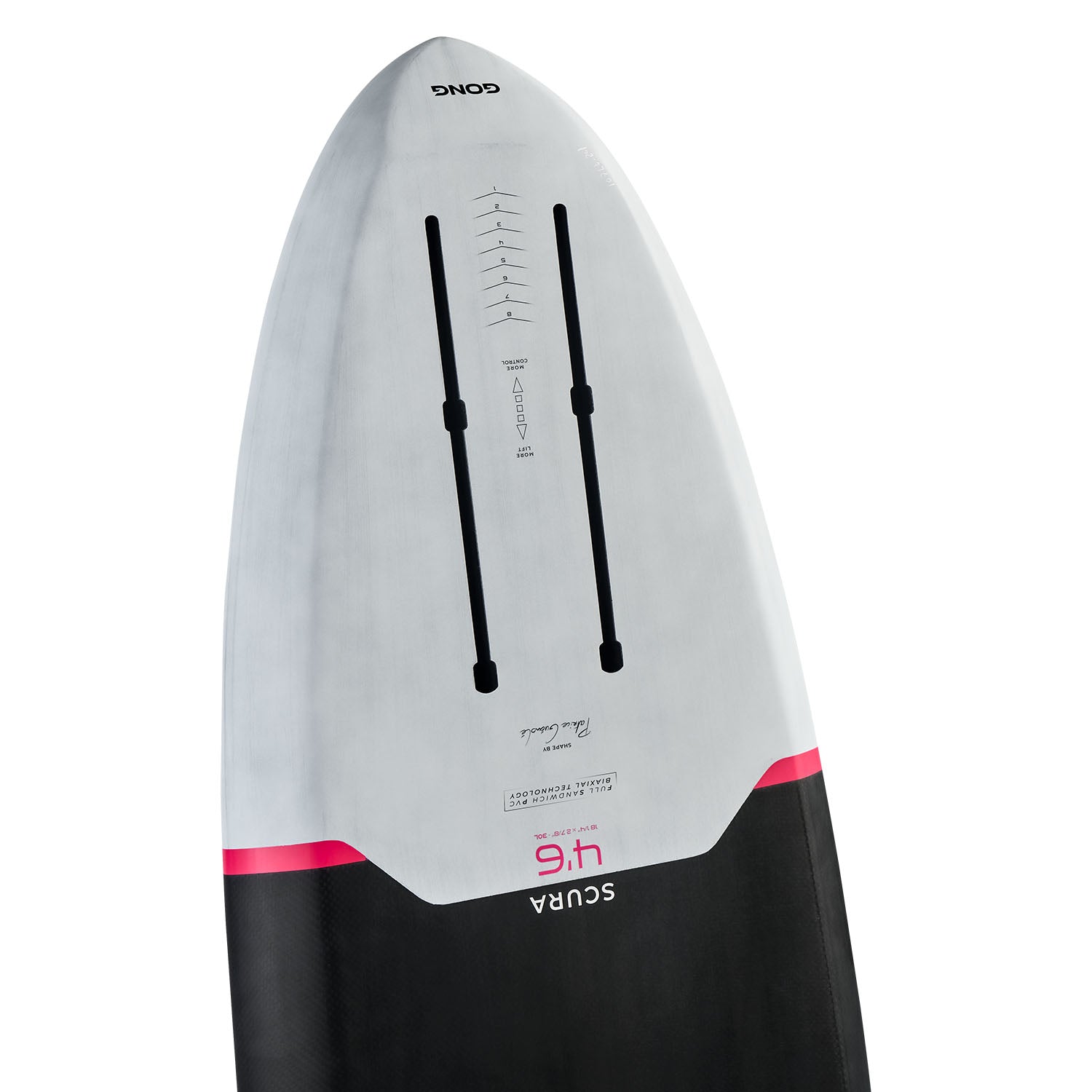 Доска для фойла GONG Surf Foil Board Scura FSP Pro — в работе на воде