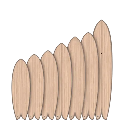 Сёрф-доска GONG Surf Pie Pure Origin — вид сбоку