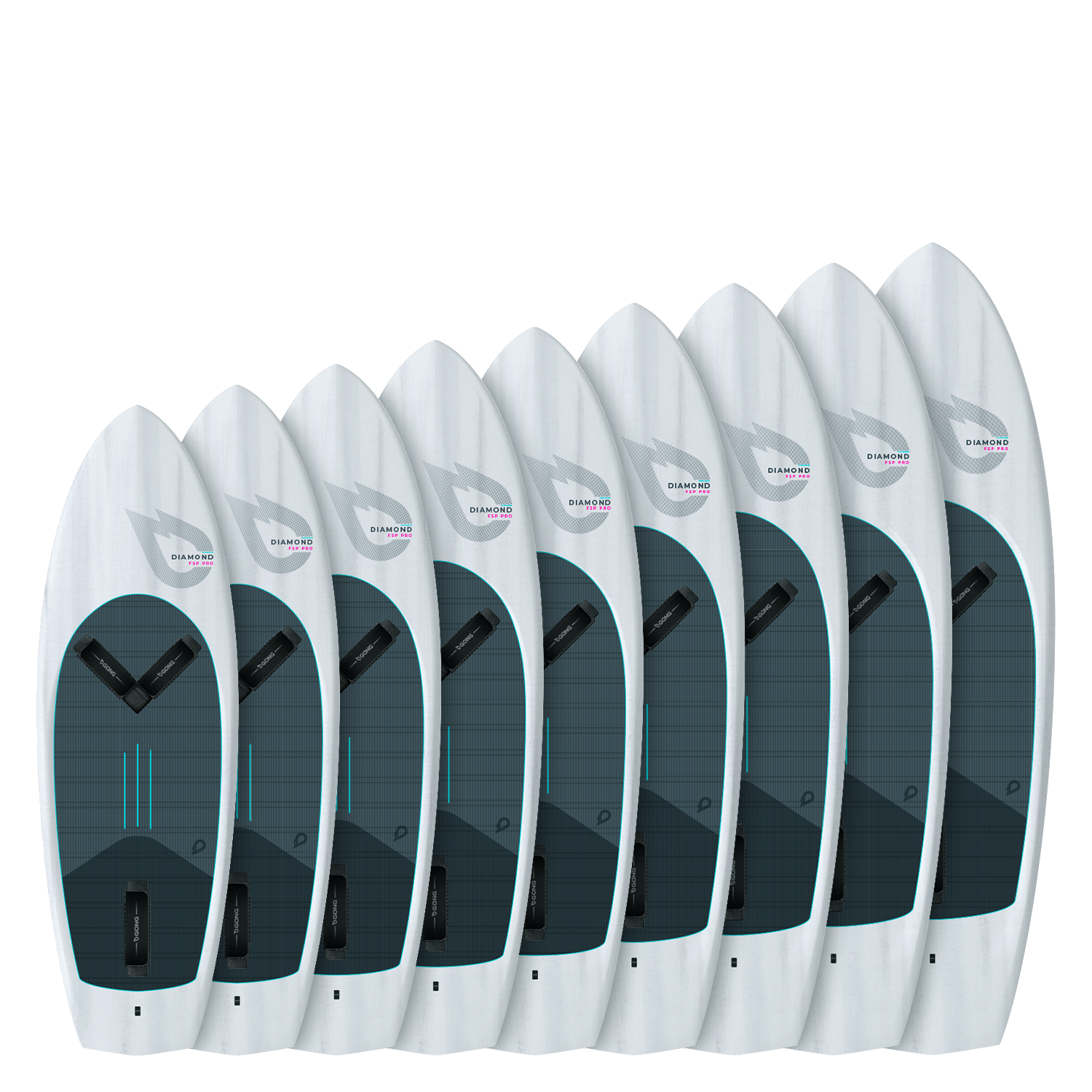 Доска для фойла GONG Wing Foil Board Cruzader Diamond FSP Pro — вид сбоку