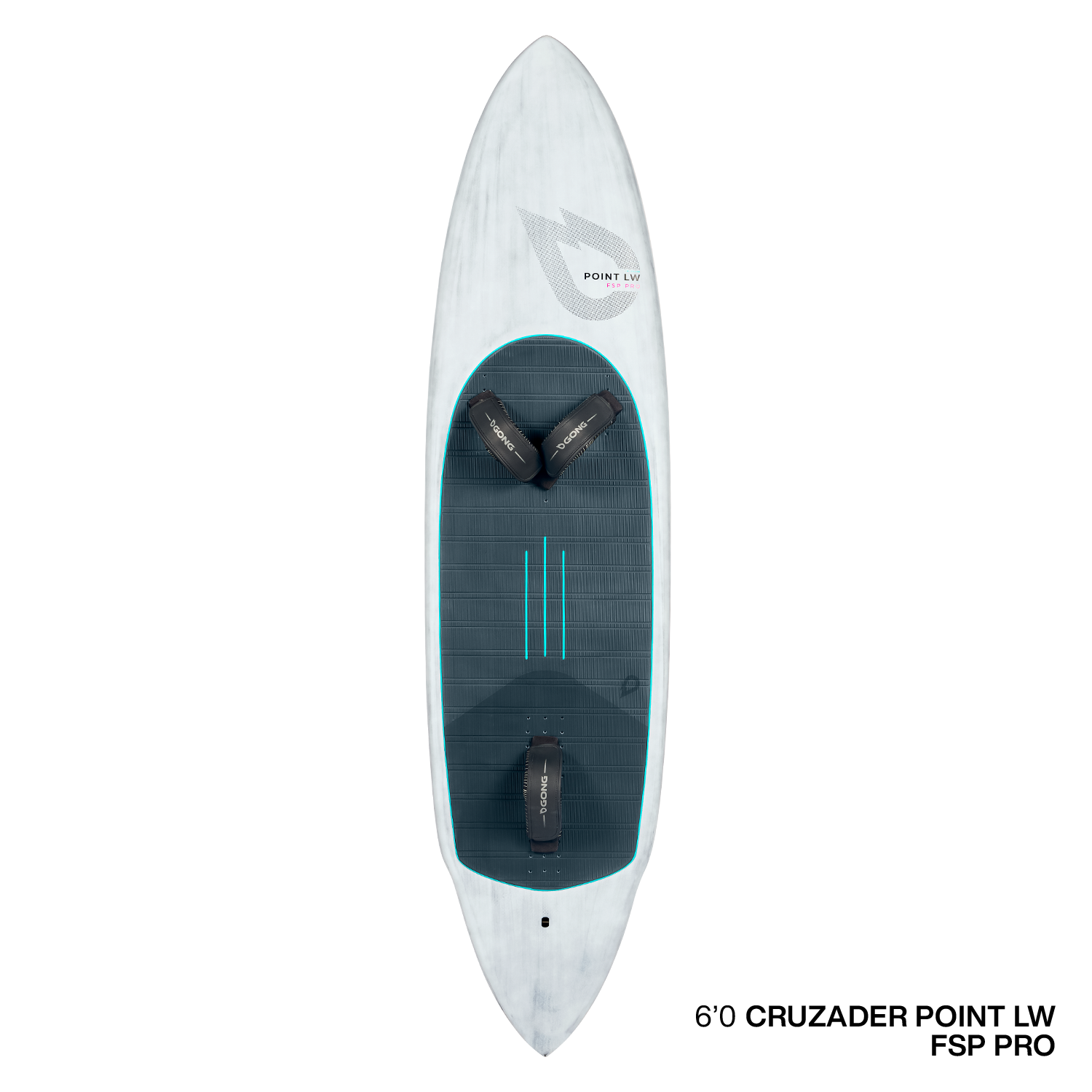 Доска для фойла GONG Wing Foil Board Cruzader Point LW FSP Pro — вид сверху