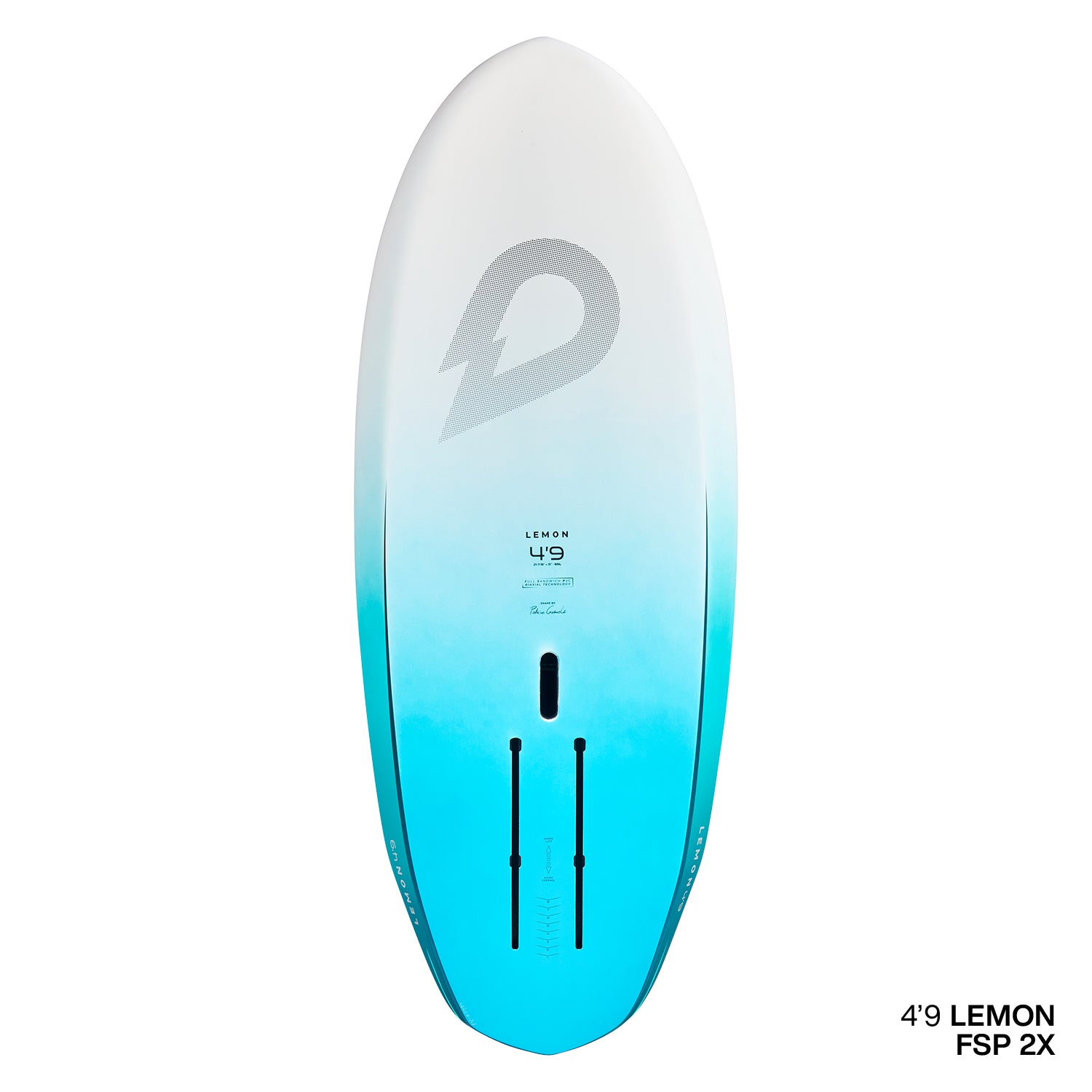 Доска для фойла GONG Wing Foil Board Lemon FSP 2X — вид сверху