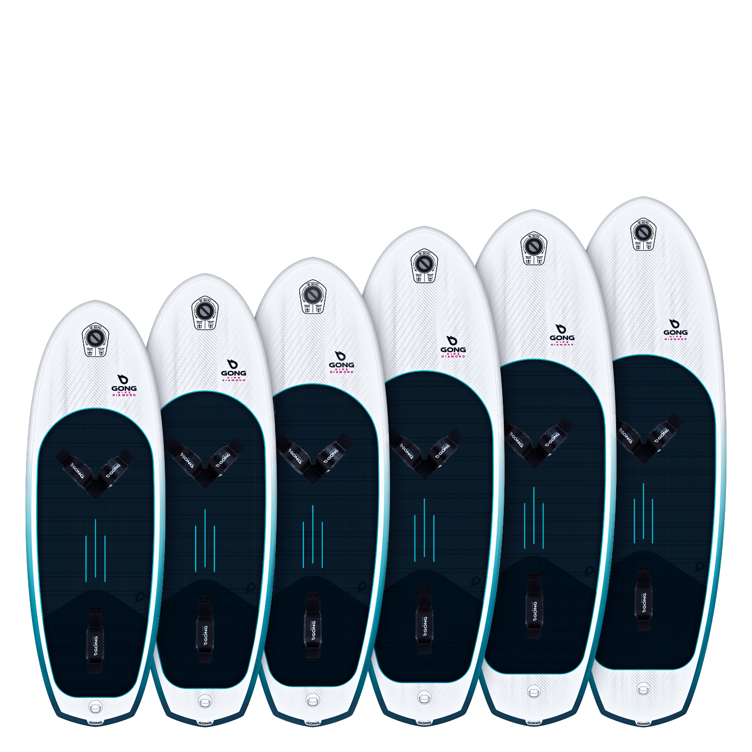Доска для фойла GONG Wing foil Board Inflatable HIPE Diamond — side view