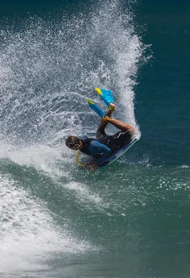 Плавник Hubboards Air Hubb Swim Fins -Aqua Blue & Yellow — детали конструкции