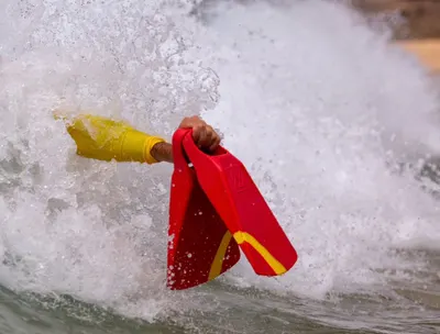 Плавник Hubboards DubZero Swim Fins - Red & Yellow — детали конструкции