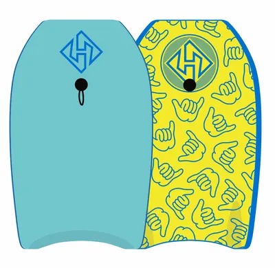 Бодиборд Hubboards Hubb Lite Fun Size Mini Kickboard — вид сбоку
