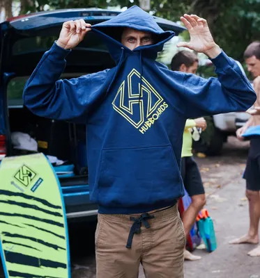 Одежда Hubboards Hubboards Stay Gold Hoodie - NAVY — вид сбоку