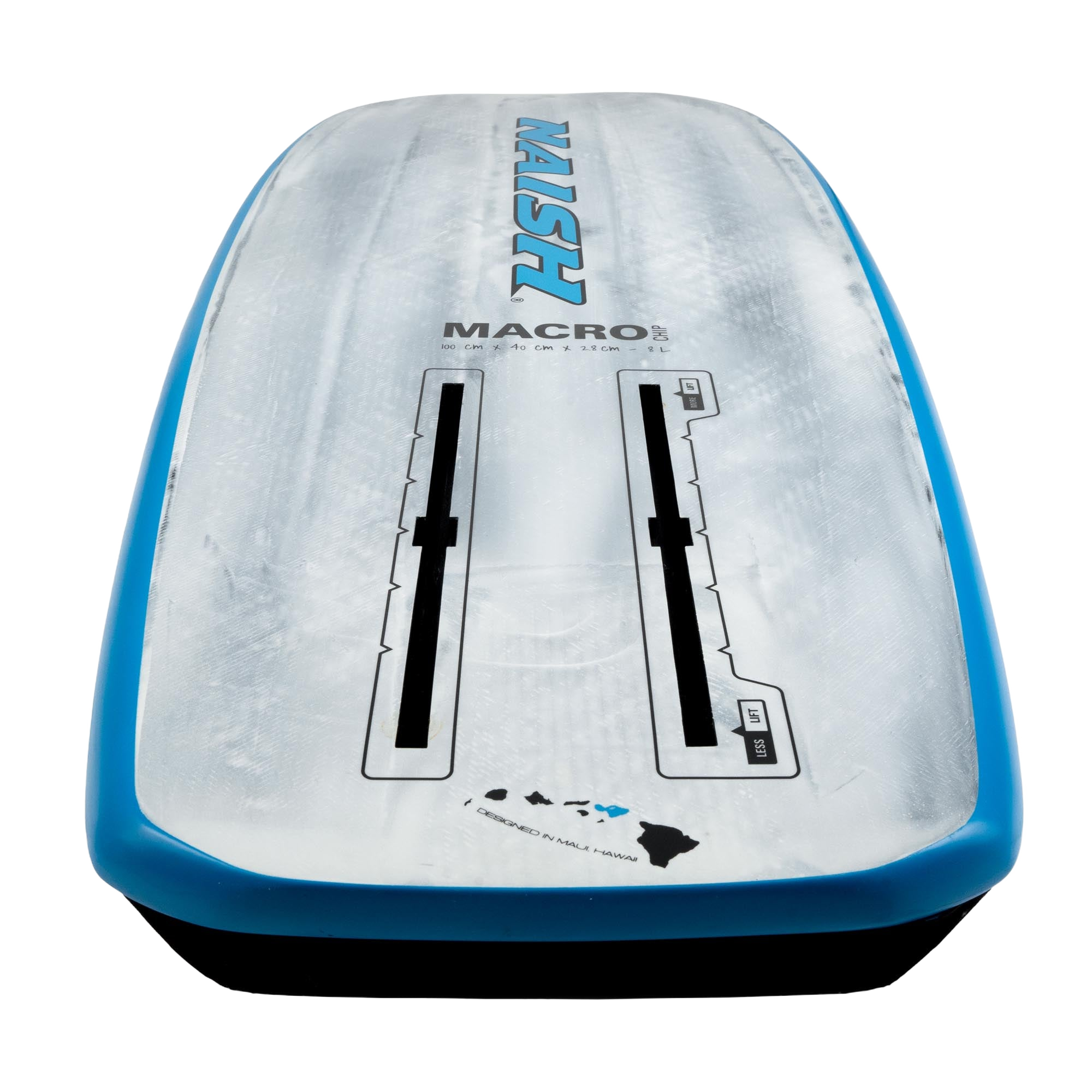 Naish Hover Macro Chip Foilboard — close-up