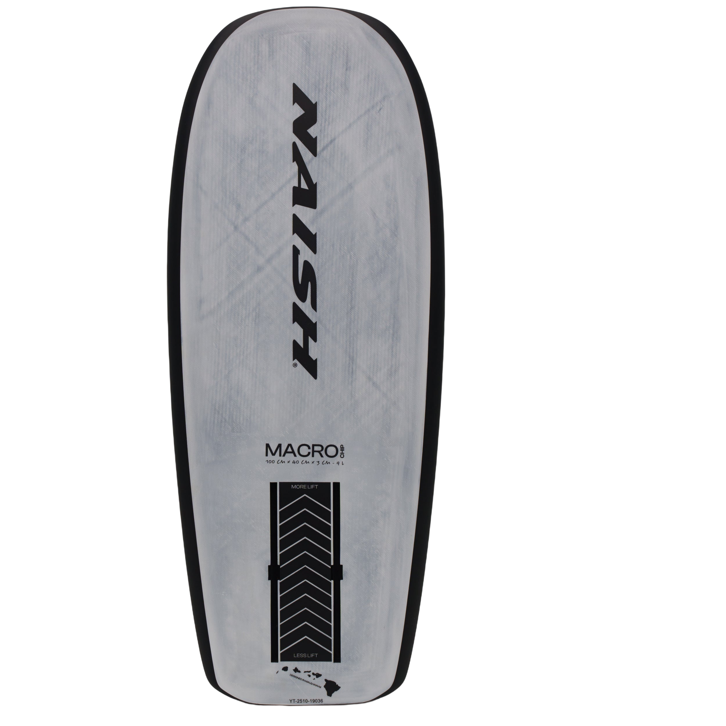 Naish Macrochip 2026 Foilboard — side view