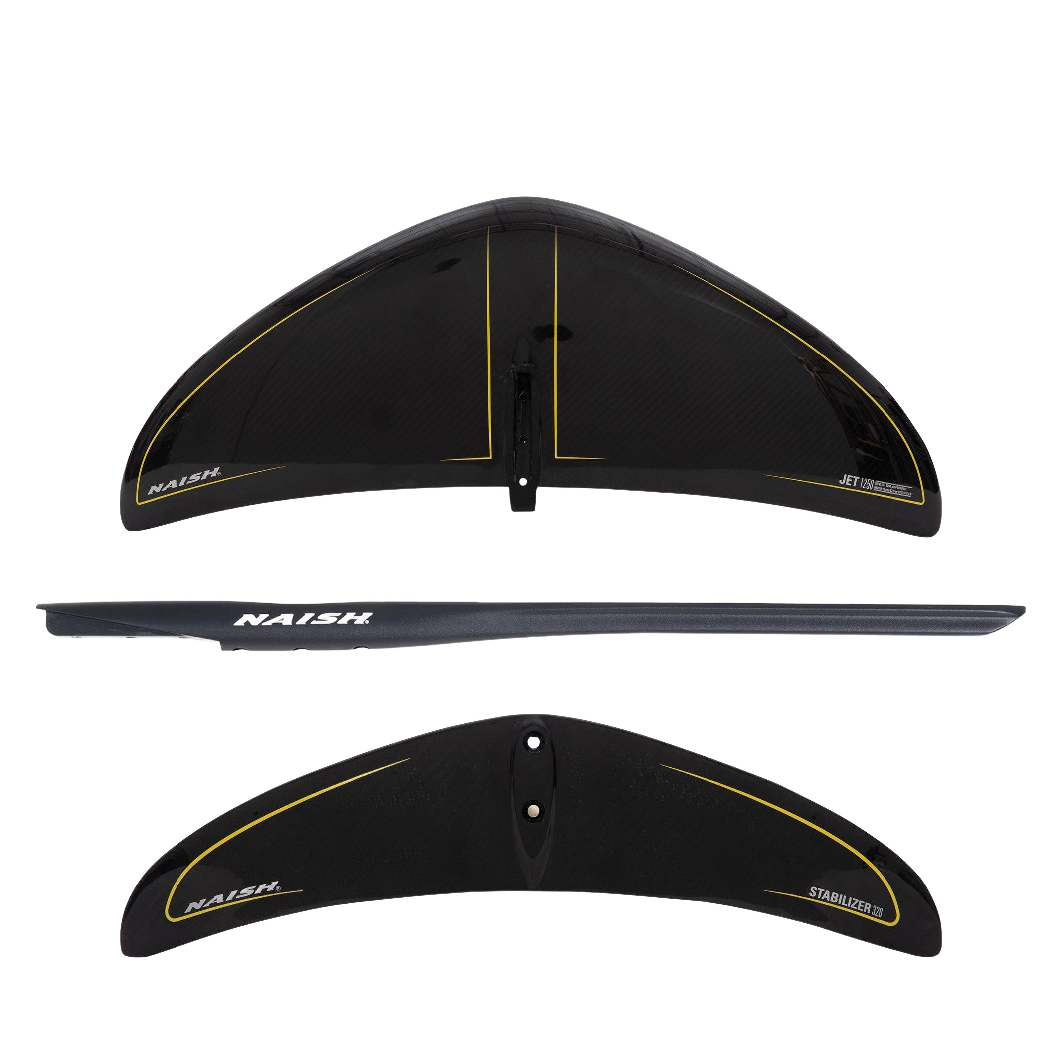 Naish S27 Jet Foil Semi-Complete Hydrofoil — side view