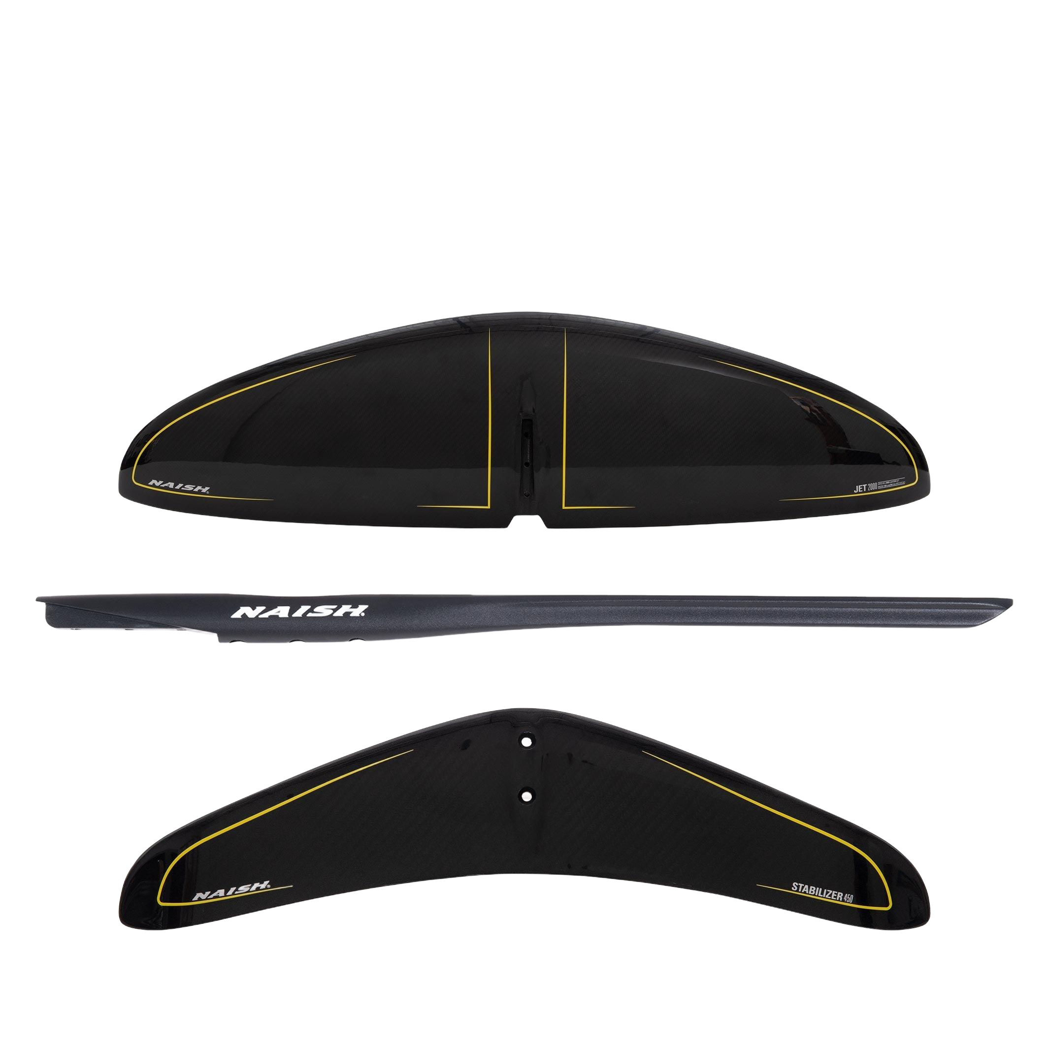 Naish S27 Jet Foil Semi-Complete Hydrofoil — top view