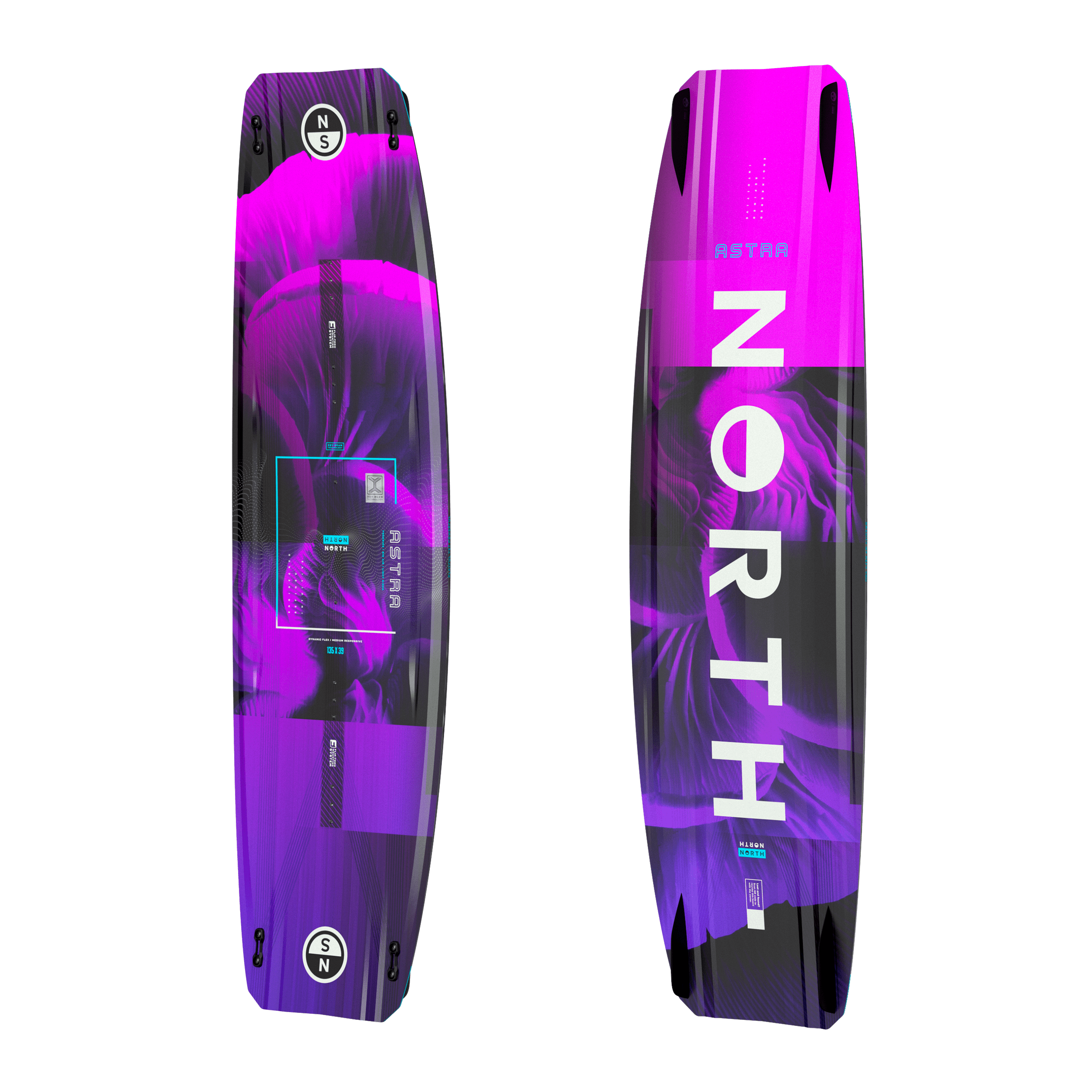 Кайтборд North Astra TT Board — вид сбоку