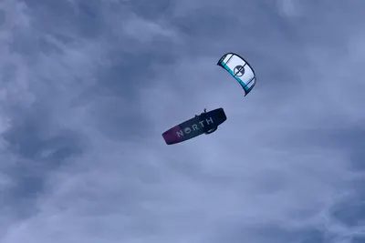 North Astra TT Board 2025 Kiteboard — in action on the water