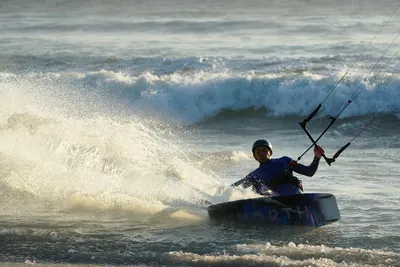 North Atmos PRO TT Board 2025 Kiteboard — in action on the water