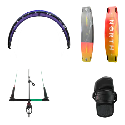 North Beginner Freeride Kite Set Kite — side view
