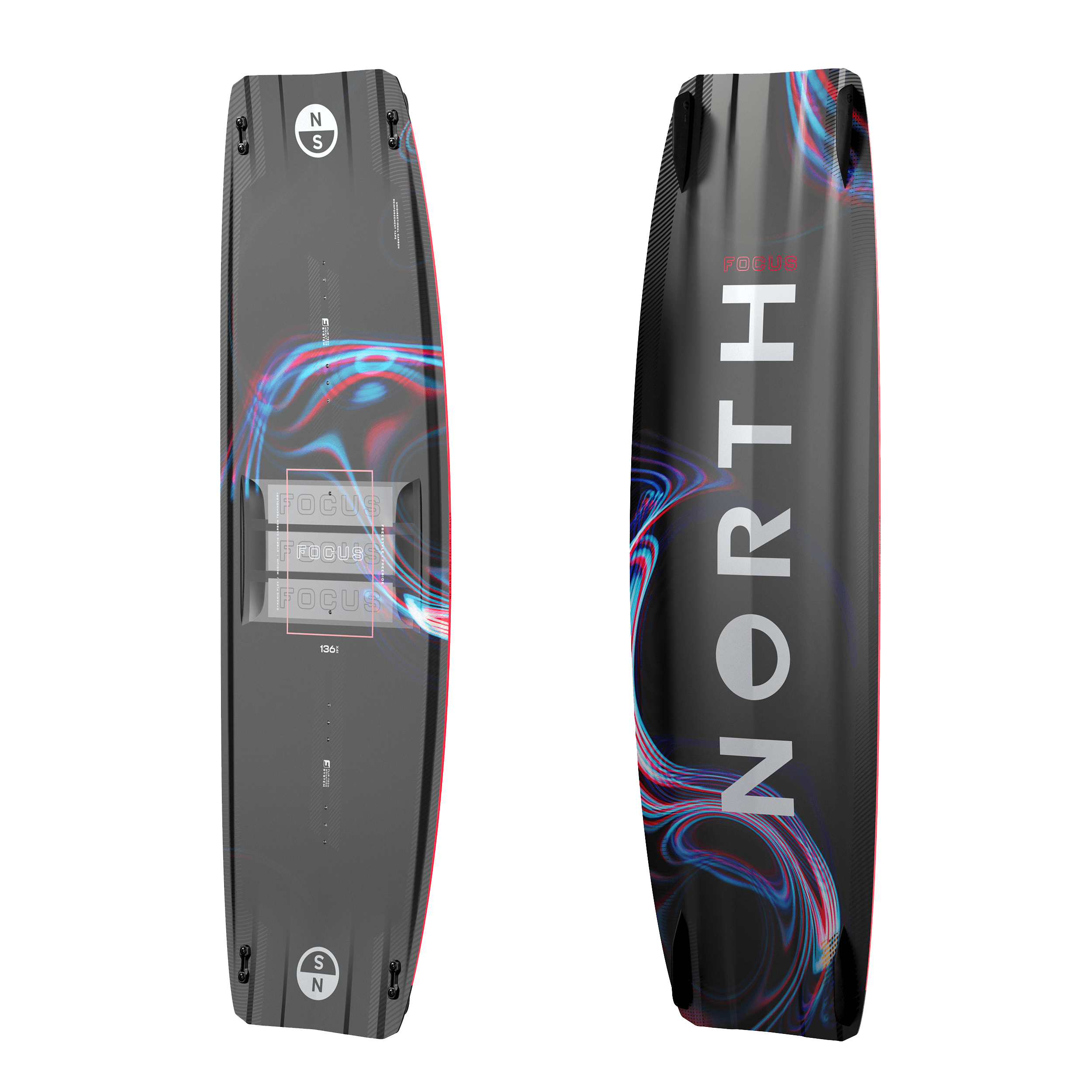 North Focus Hybrid TT Board Kiteboard — side view