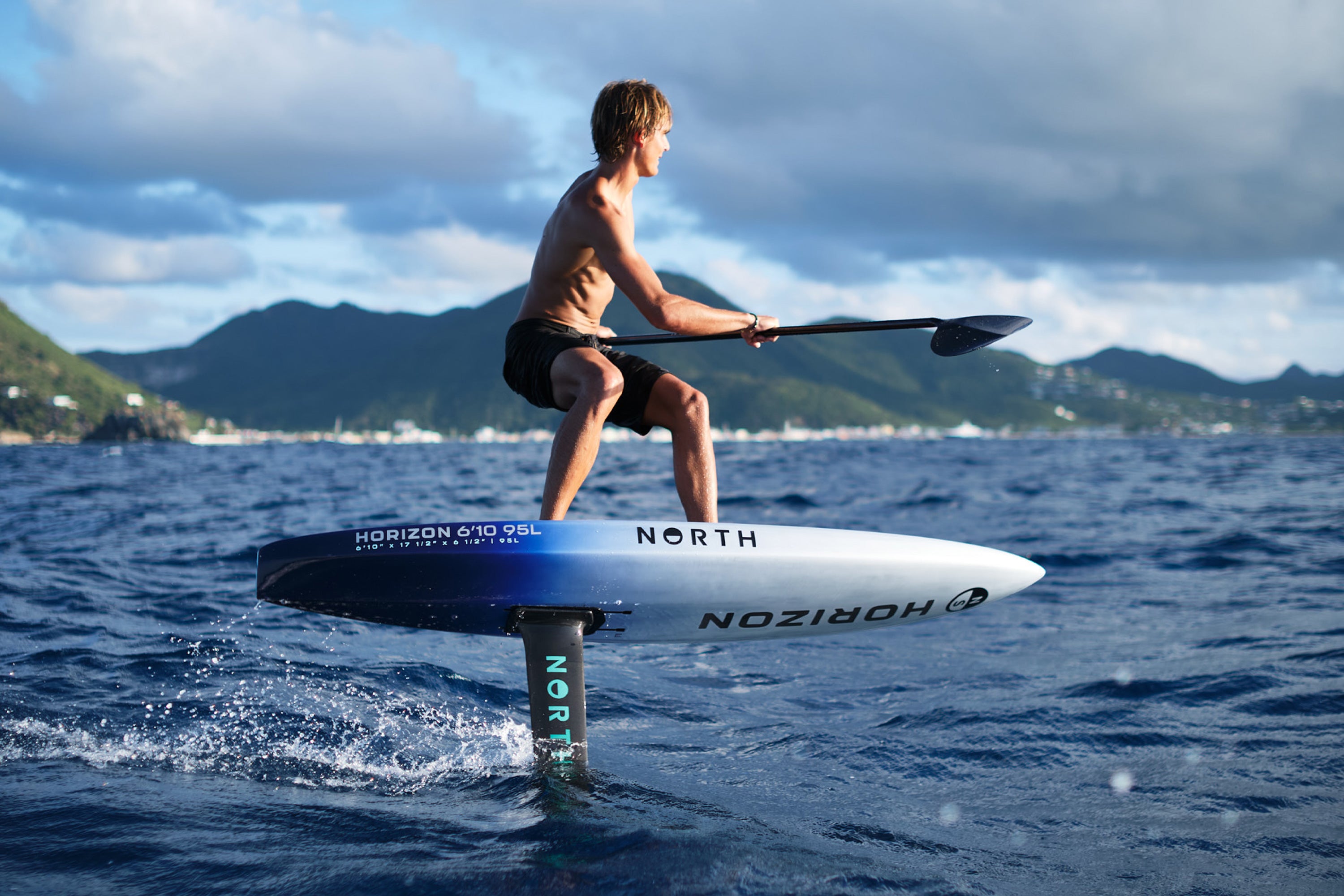 Гидрофойл North Horizon Downwind Foil Board — close-up
