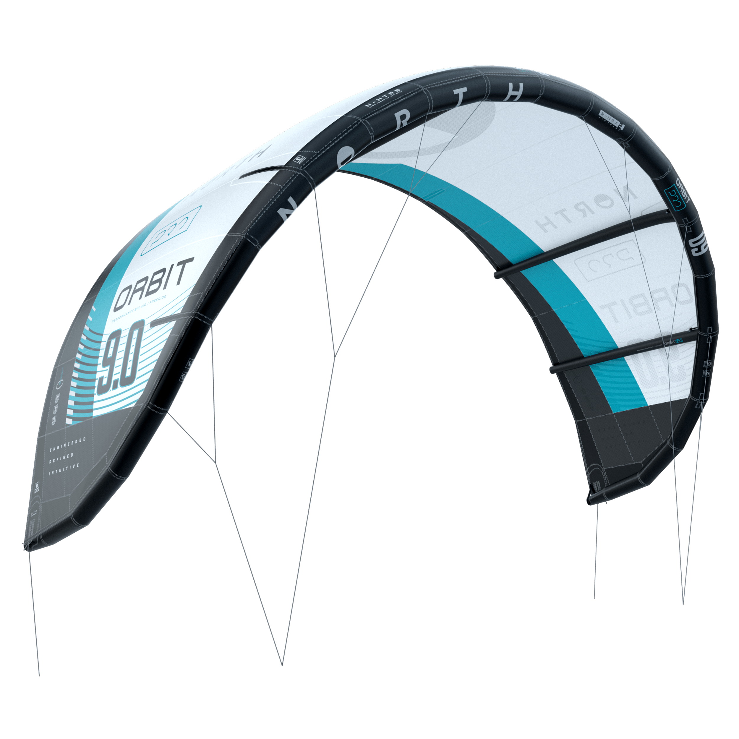 Кайт North Orbit Pro Kite — вид сверху