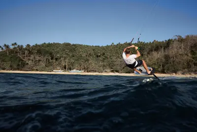 North Scoop Foil Board Hydrofoil — in action on the water