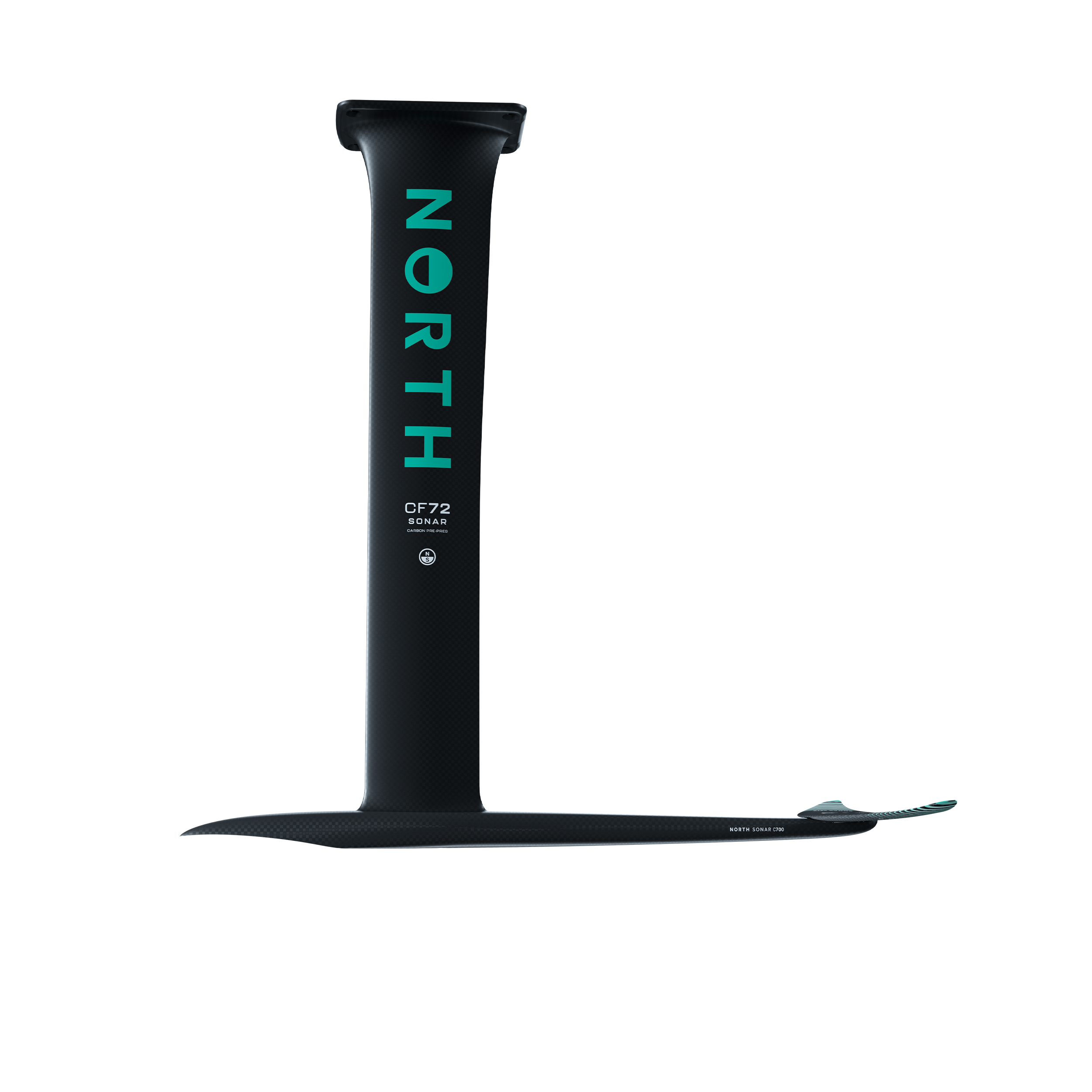 Гидрофойл North Sonar Carbon Foil Edition — вид сверху