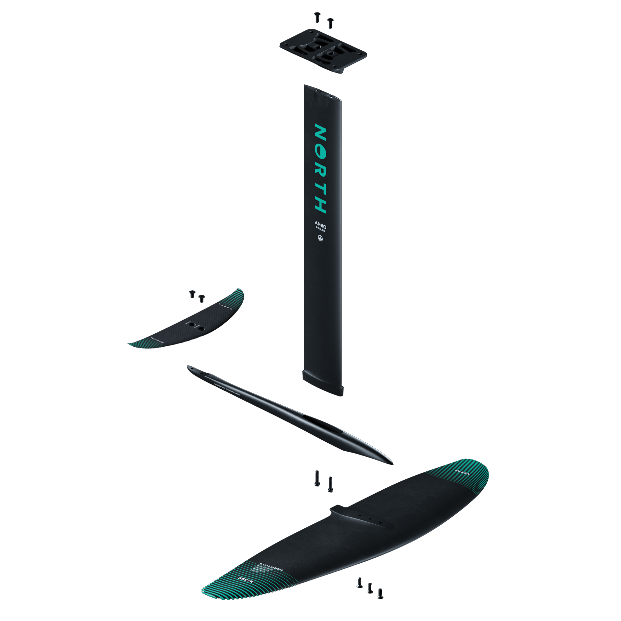North Sonar Prime Edition Kiteboard — side view
