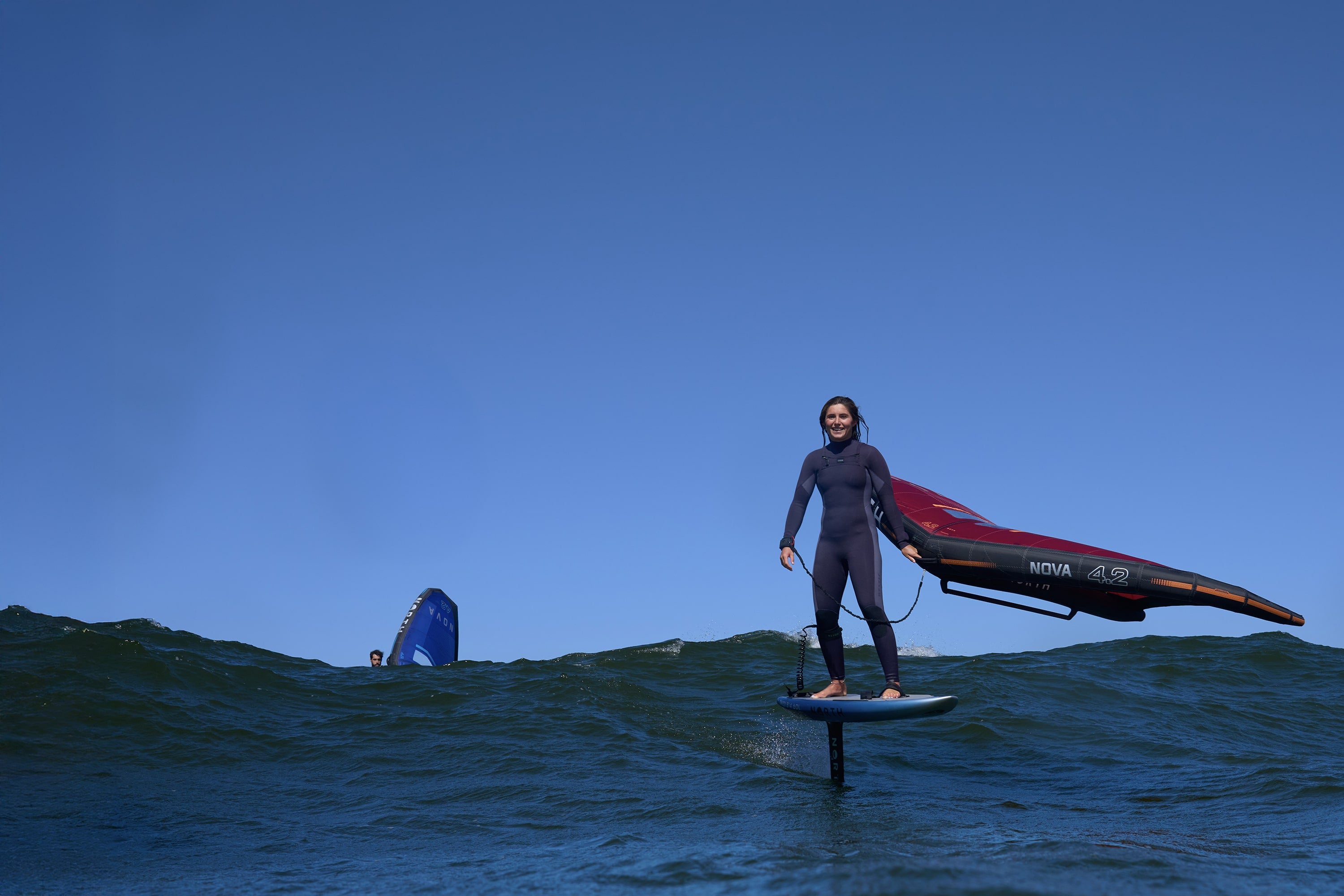North Sonar Prime Edition Kiteboard — in action on the water