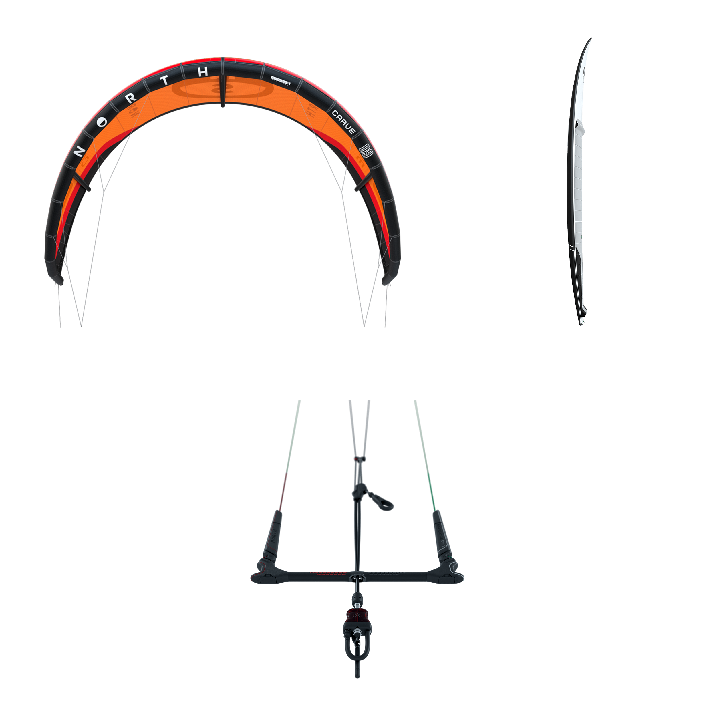 North Surf Kite Set 2026 Kite — side view