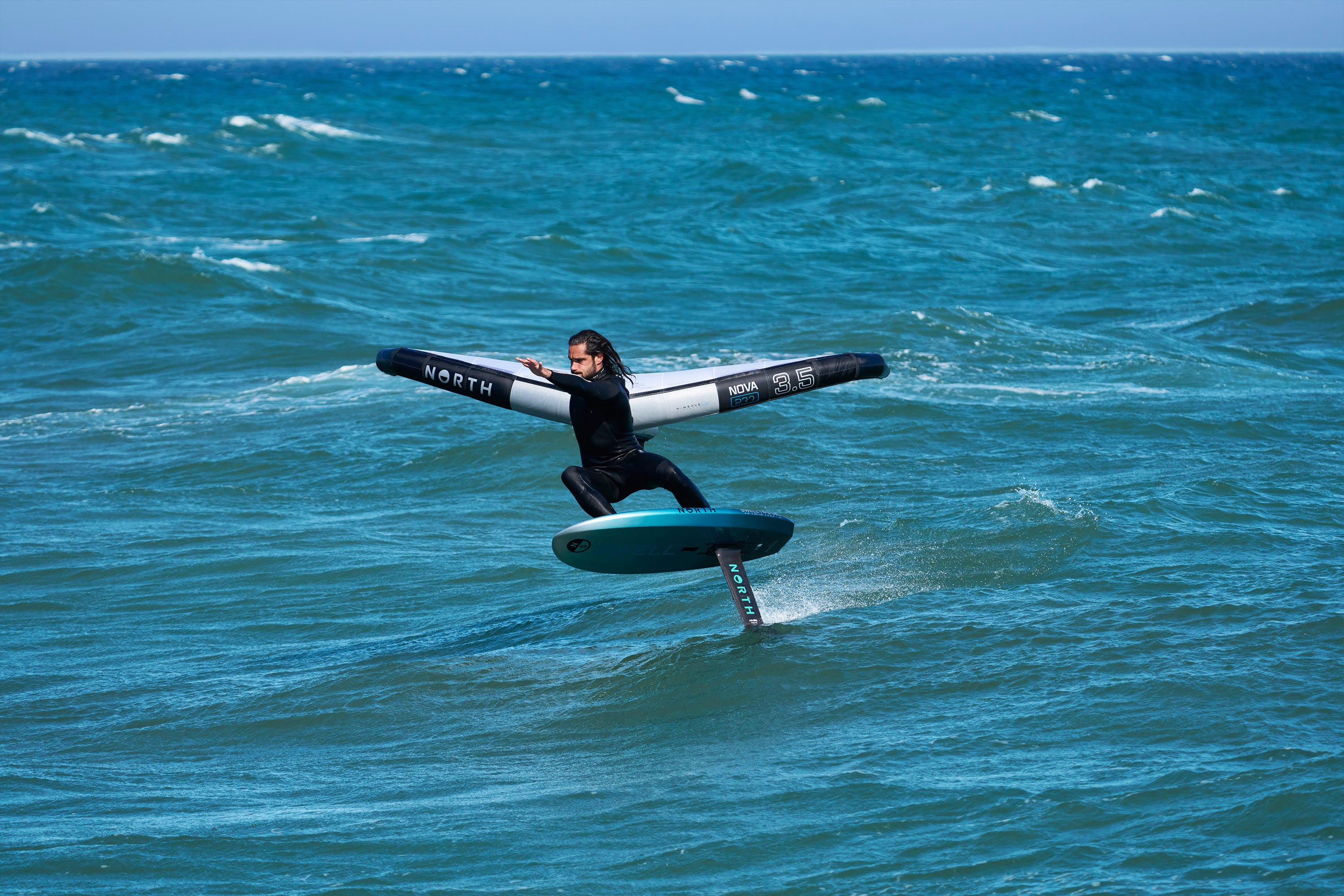 North Swell Foil Board Hydrofoil — in action on the water