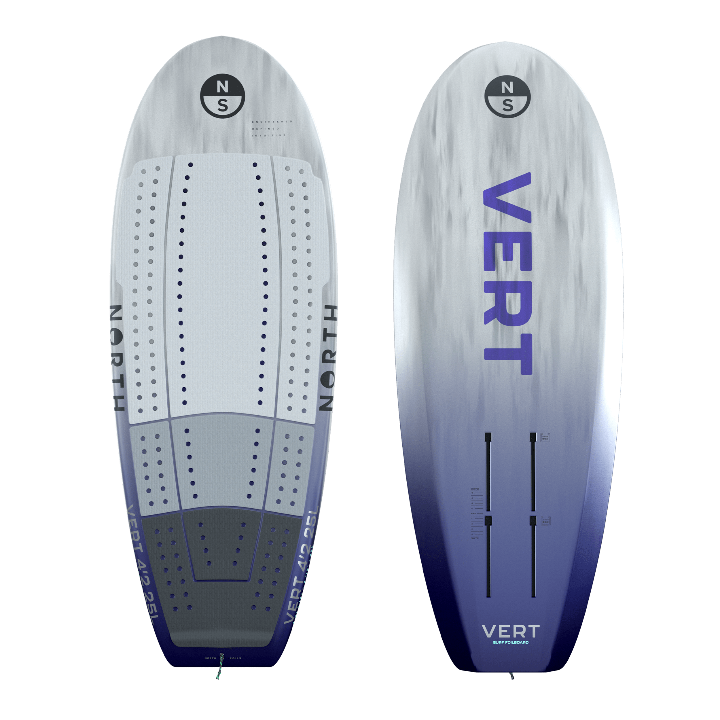 North Vert Prone Foil Board Hydrofoil — side view