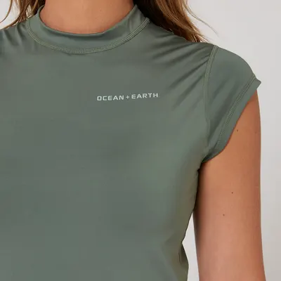 Гидрокостюм Ocean & Earth Girls Eclipse Cap Sleeve Rash Vest — вид сверху