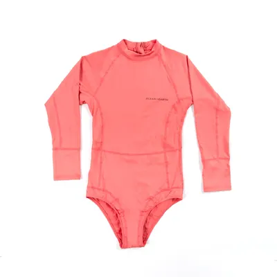 Одежда Ocean & Earth Girls Oceana Long Sleeve Back Zip Lycra Suit — крупный план