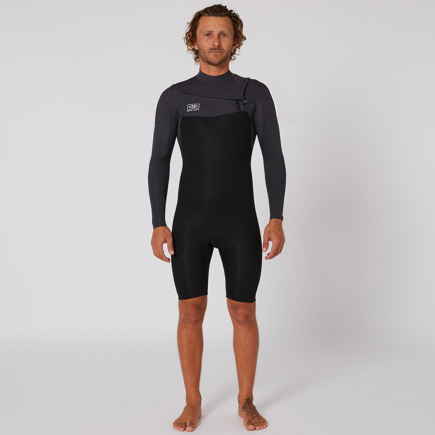 Гидрокостюм Ocean & Earth Mens Free Flex LS Chest Zip Spring - 2/2mm