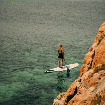 SUP-доска Ocean & Earth Cruiser Epoxy / Bamboo SUP Board - 9'6" — вид сбоку
