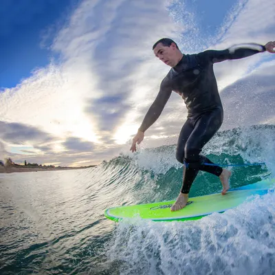 Лиш Ocean & Earth Longboard Knee Comp One-XT - 9ft — вид сбоку
