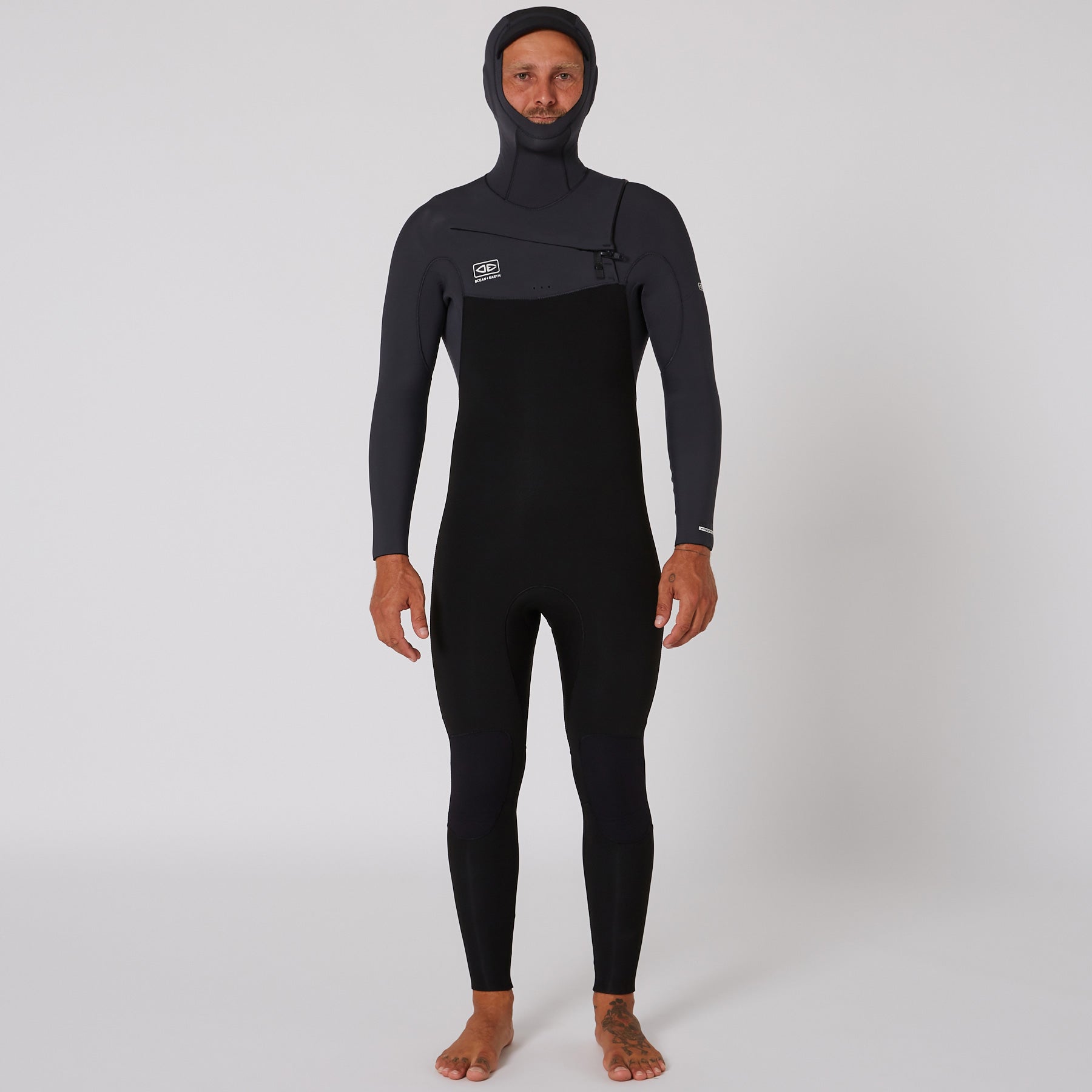 Гидрокостюм Ocean & Earth Mens Free Flex Hooded Chest-Zip Steamer - 5/4mm