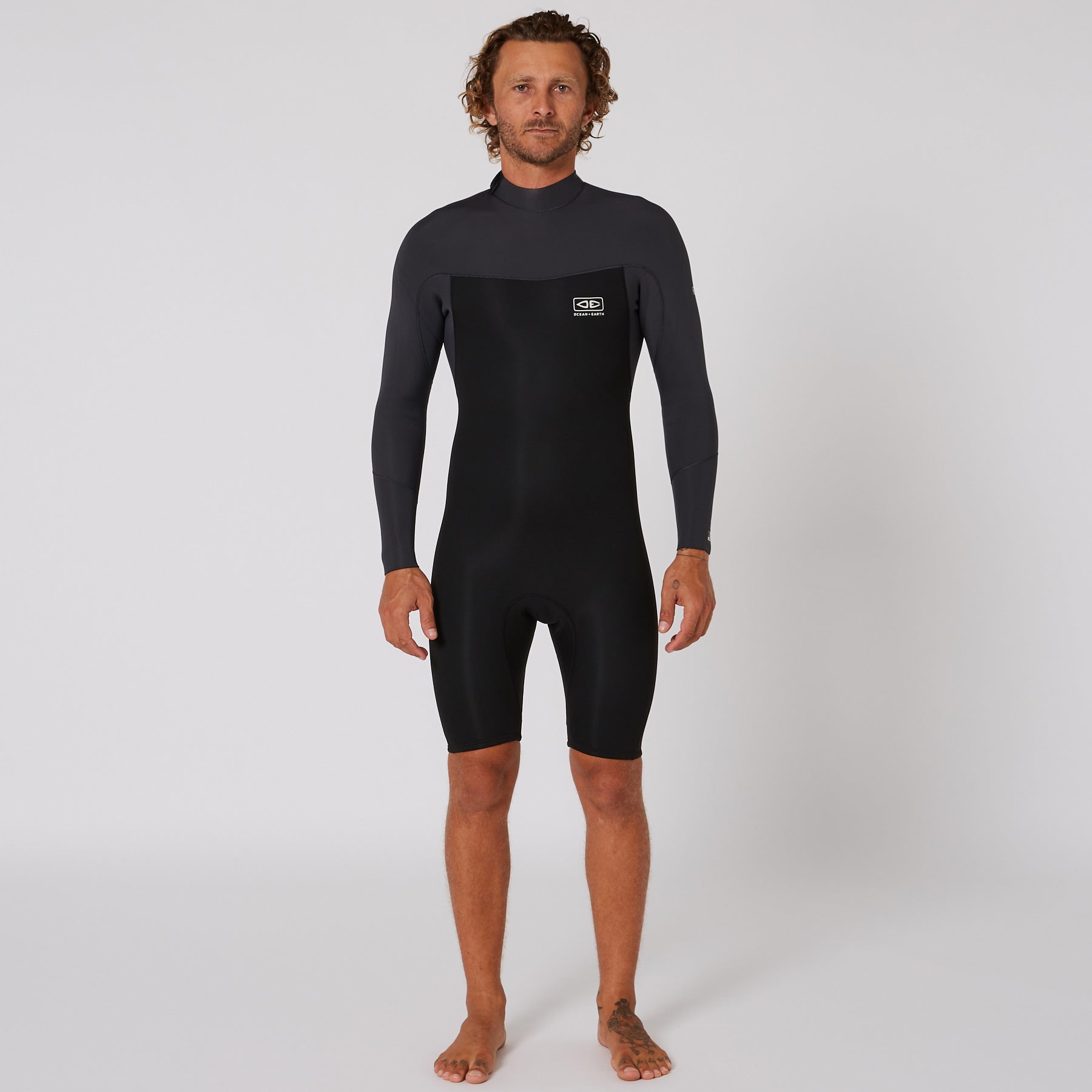 Гидрокостюм Ocean & Earth Mens Free Flex LS Back Zip Spring - 2/2mm