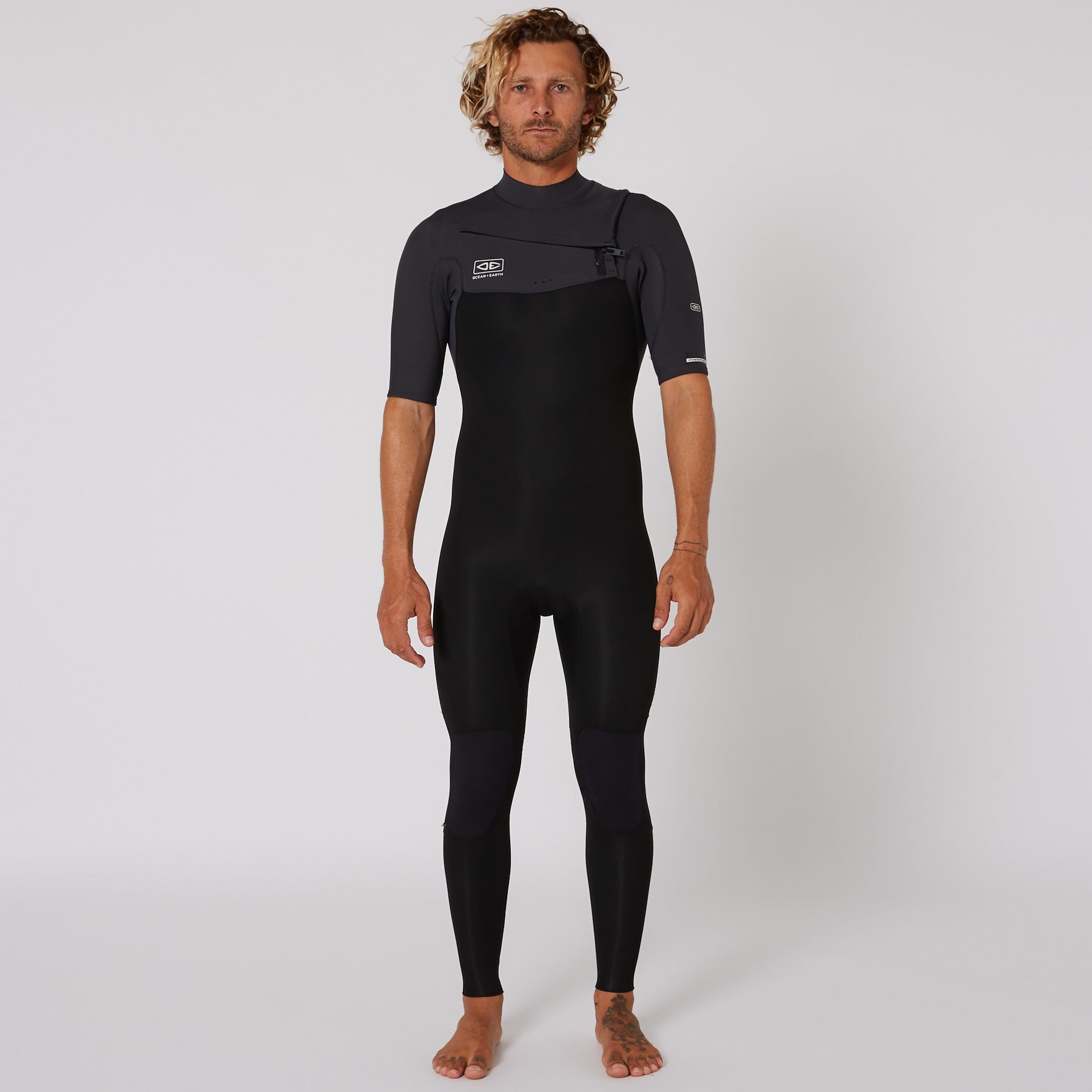 Гидрокостюм Ocean & Earth Mens Free Flex SS Chest Zip - 2/2mm