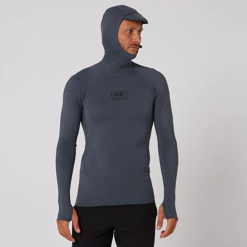 Гидрокостюм Ocean & Earth Mens Tropic Hooded Long Sleeve Rash Shirt — купить в K1.surf