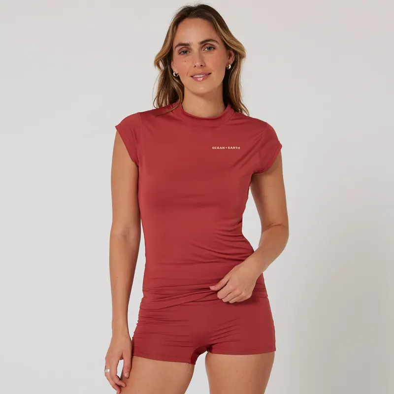 Гидрокостюм Ocean & Earth Ladies Eclipse Cap Sleeve Rash Vest — купить в K1.surf