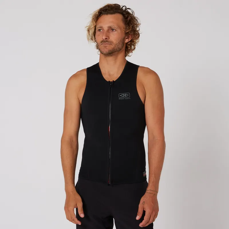 Весло для SUP Ocean & Earth Double Black Sleeveless Front Zip Paddle Vest - 1.5mm — купить в K1.surf