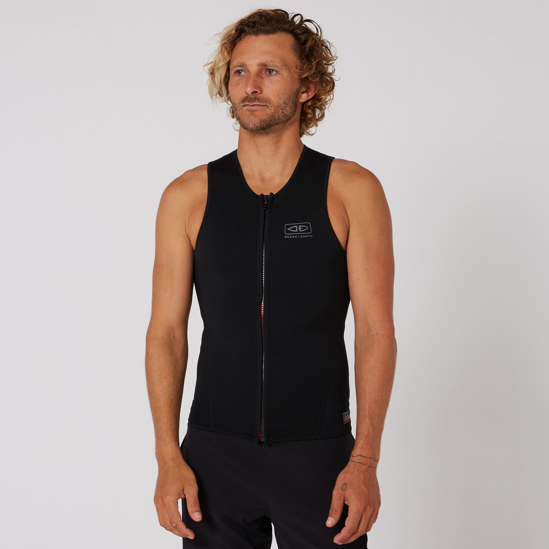 Жилет Ocean & Earth Double Black Sleeveless Front Zip Paddle Vest - 1.5mm