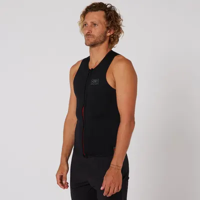 Весло для SUP Ocean & Earth Double Black Sleeveless Front Zip Paddle Vest - 1.5mm — вид сбоку