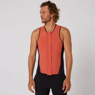 Весло для SUP Ocean & Earth Double Black Sleeveless Front Zip Paddle Vest - 1.5mm — крупный план