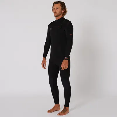 Гидрокостюм Ocean & Earth Mens Double Black Chest Zip Steamer - 4/3mm — детали конструкции
