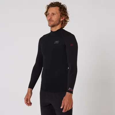 Гидрокостюм Ocean & Earth Double Black Long Sleeve Vest - 1.5mm — вид сбоку