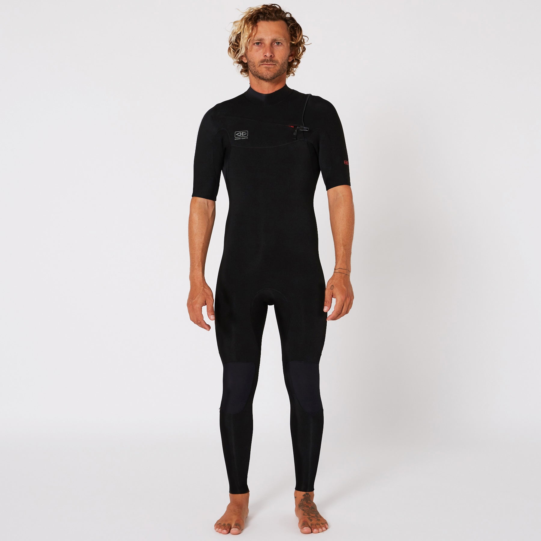 Гидрокостюм Ocean & Earth Mens Double Black Chest Zip Short Arm Steamer - 2/2mm