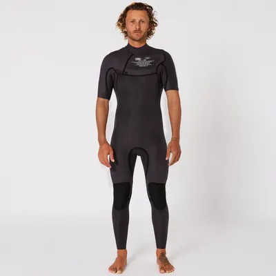Гидрокостюм Ocean & Earth Mens Double Black Chest Zip Short Arm Steamer - 2/2mm — детали конструкции