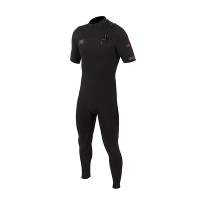 Гидрокостюм Ocean & Earth Mens Double Black Chest Zip Short Arm Steamer - 2/2mm — крупный план