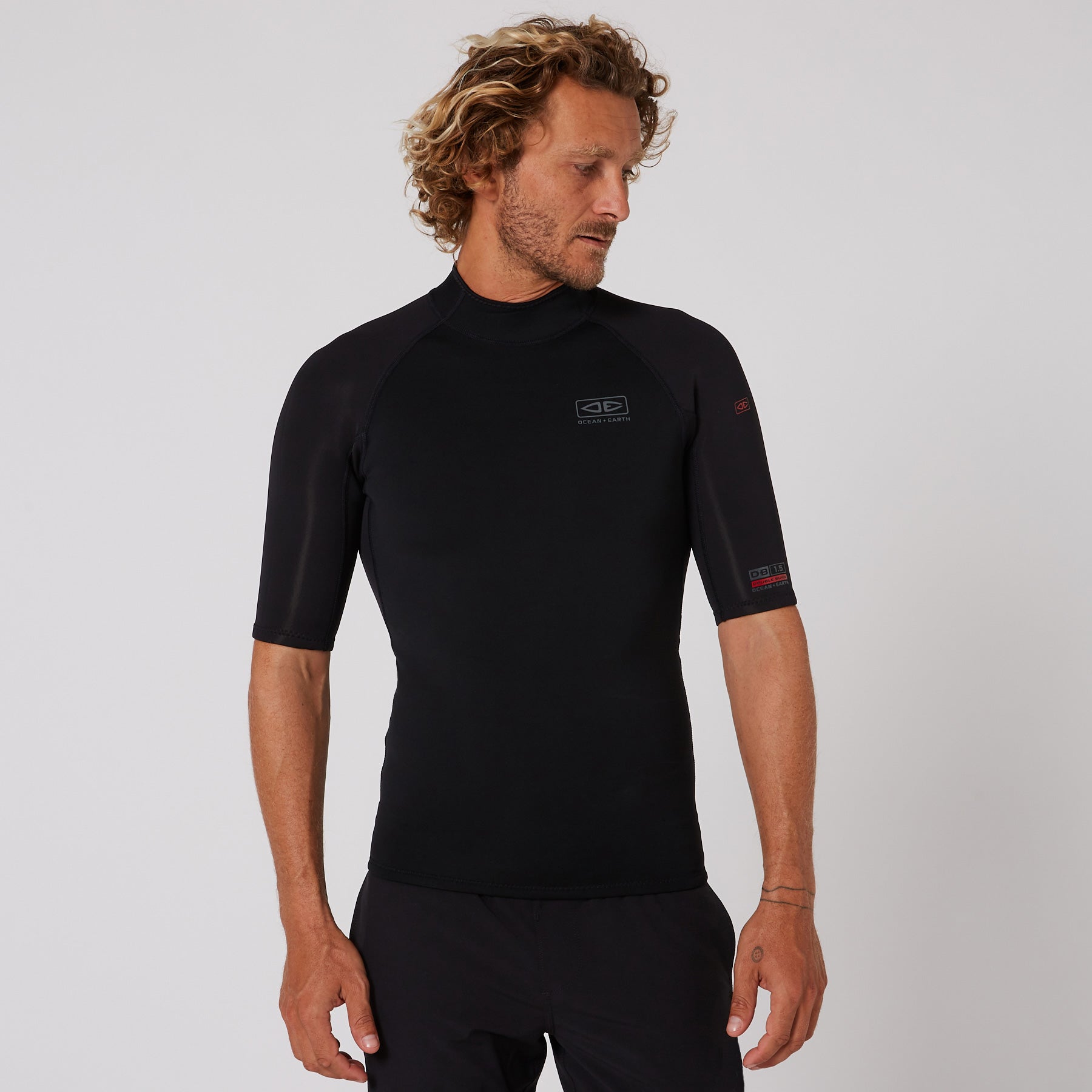Гидрокостюм Ocean & Earth Double Black Short Sleeve Vest - 1.5mm