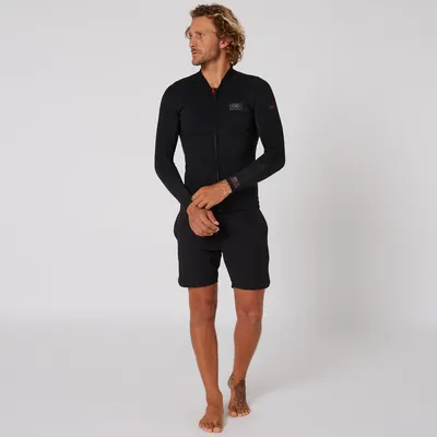 Весло для SUP Ocean & Earth Double Black Long Sleeve Zip Paddle Vest - 1.5mm — крупный план